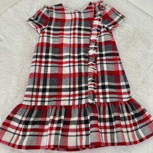 Mayoral Girls Plaid Ruffle Dress